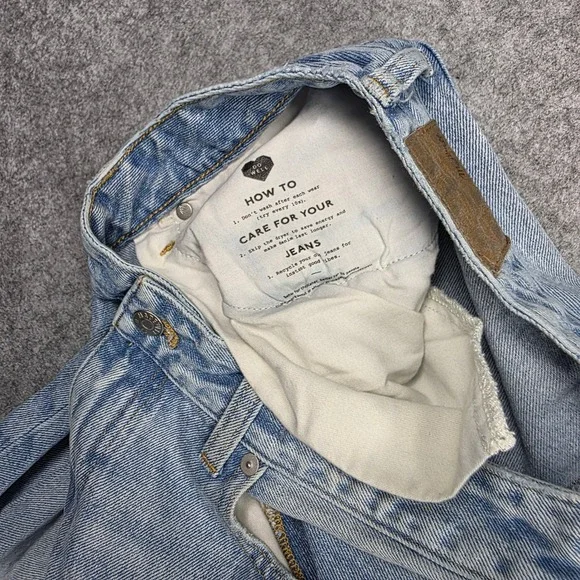 Madewell Jeans Women 28 Blue Straight Leg High Rise Light Wash - Picture 8 of 16